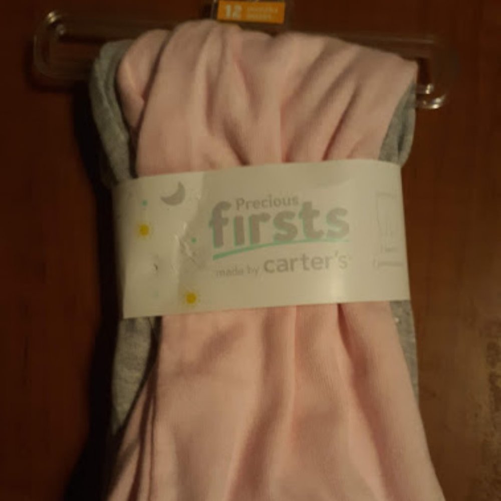 CARTER'S ONESIE/MATCHING BOTTOMS 2PK   12months